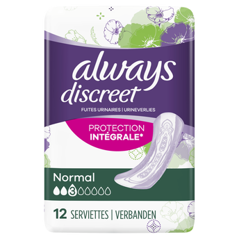 Image de Serviette incontinence normal ALWAYS paquet