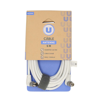 Image de U
Câble antenne U coude m/f