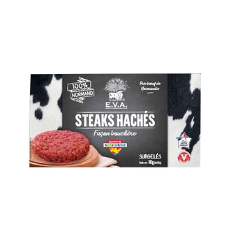 Image de Steak haché façon bouchère 15%mg SAVEURS DE NORMANDIE 8x125g soit