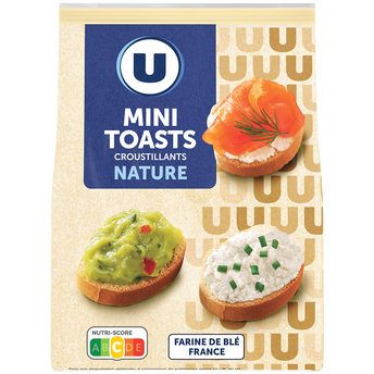 Image de U
Mini toasts à tartiner nature U sachet