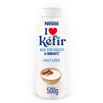 Image de Lait fermenté à boire nature i love kefir NESTLE