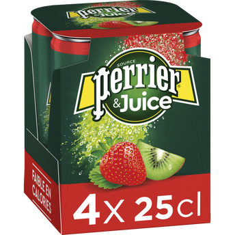 Image de Boisson gazeuse au jus de fraise et kiwi PERRIER