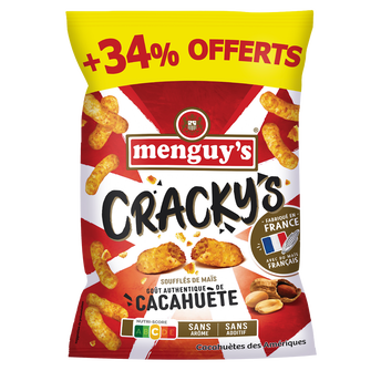 Image de Cracky's soufflés de maïs à la cacahuète MENGUY'S
