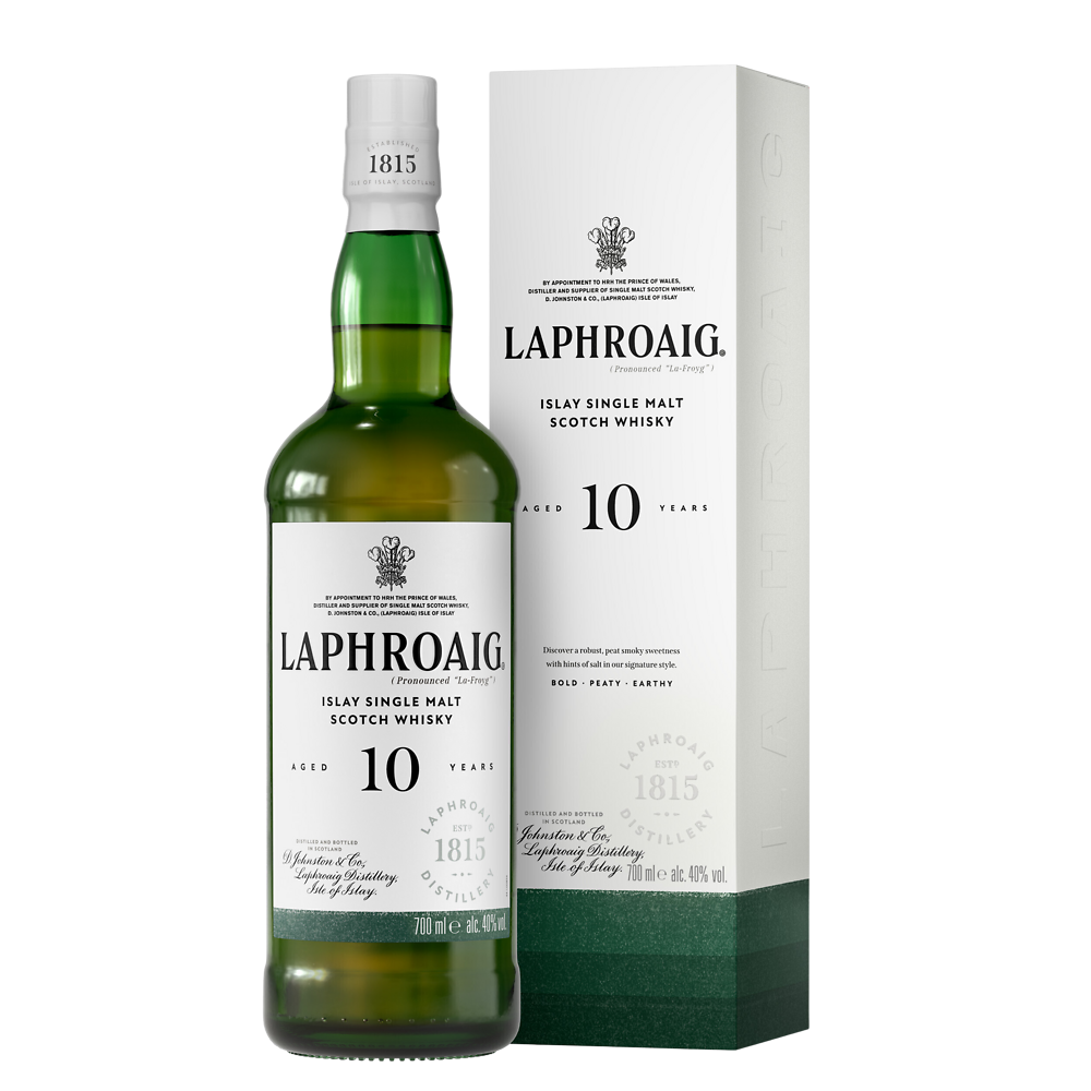 Single malt Scotch whisky LAPHROAIG 10 ans 40° 70cl