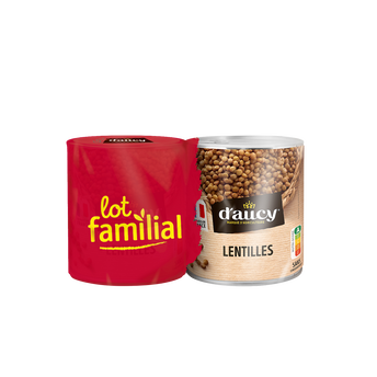 Image de Lentilles préparées Cultivé en France D'AUCY -  Lot familial