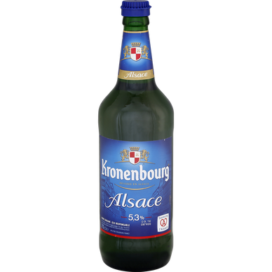 Bière blonde KRONENBOURG, 5,3° Bouteille 75cl Super U, Hyper U, U — free download