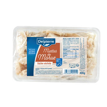 Image de Miettes de morue salée séchée MSC DELPIERRE,400g