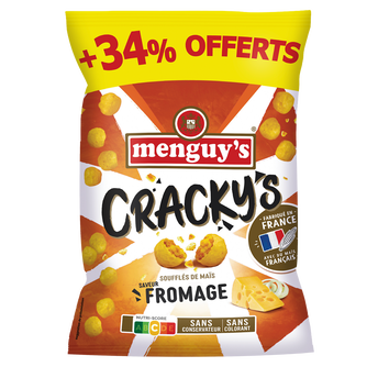 Image de Cracky's soufflés de maïs fromage MENGUY'S