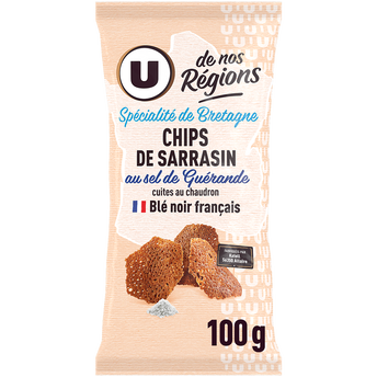 Image de U DE NOS REGIONS
Chips de sarrasin au sel de Guérande