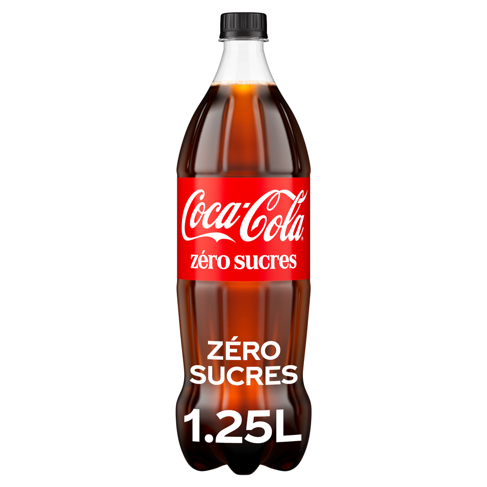 Soda COCA-COLA sans sucres - Bouteille 1,25L