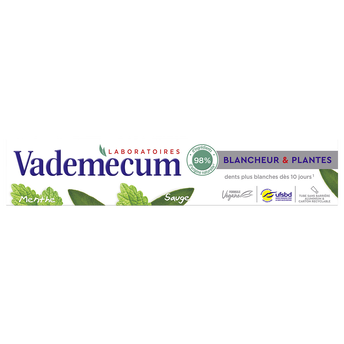 Image de Dentifrice VADEMECUM Blancheur & Plantes Tube