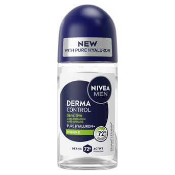 Image de Déodorant bille homme Derma Control sensitive anti-transpirant 72h NIVEA FOR MEN