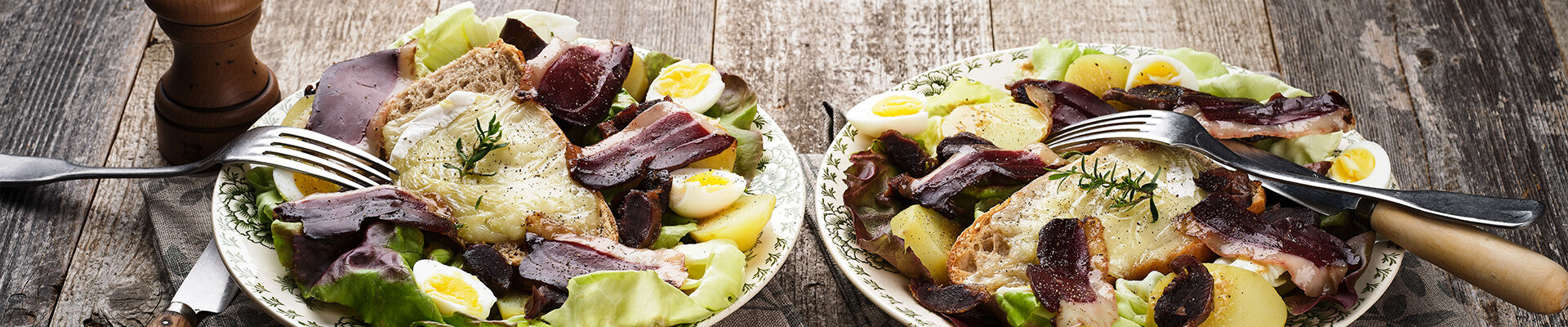 Salade p&eacute;rigourdine aux cab&eacute;cous