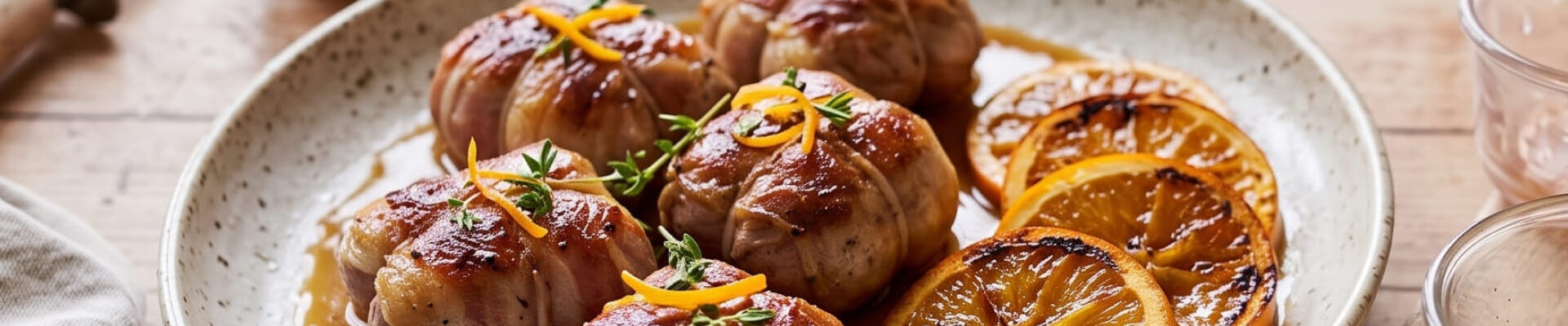 Paupiettes de canard &agrave; l&rsquo;orange