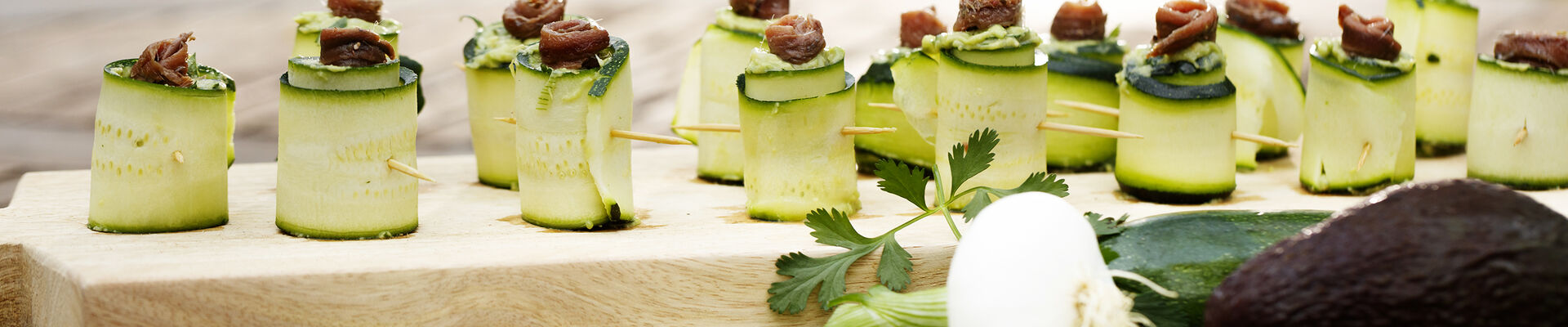 Nids courgette et avocat
