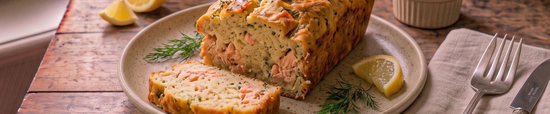 Cake au saumon et &agrave; l&rsquo;aneth