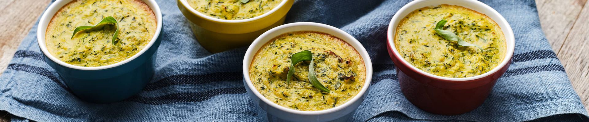Flans de courgettes &agrave; l&rsquo;estragon