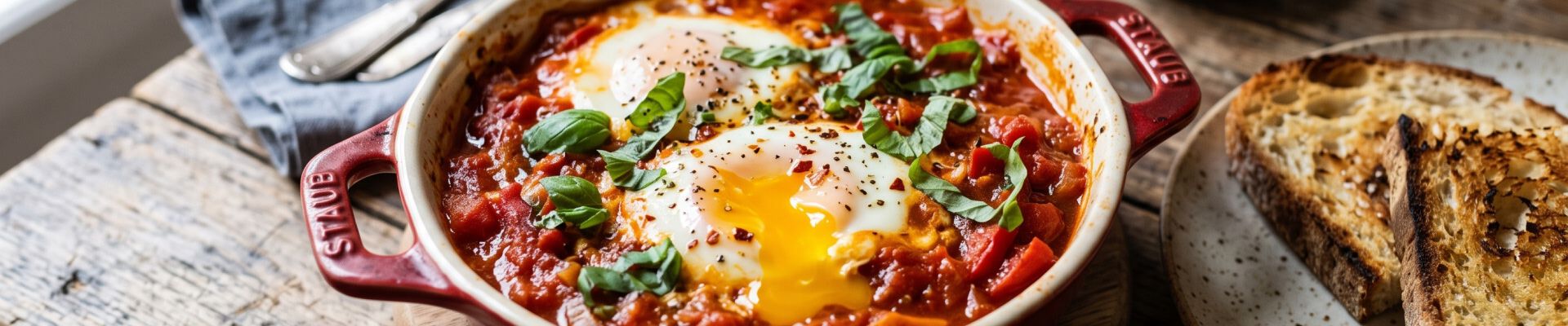 &OElig;ufs &agrave; la tomate comme en cocotte