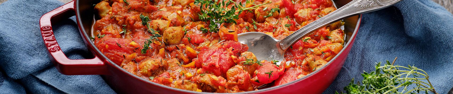 Rougail revisit&eacute; aux chipolatas