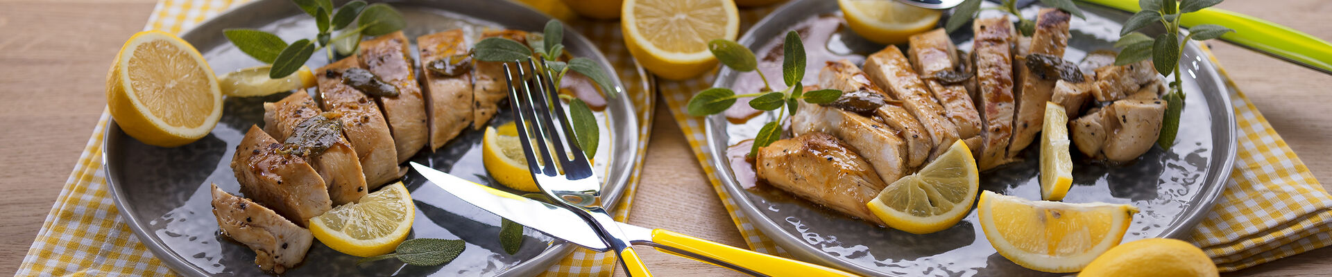 Blancs de poulet &agrave; la sauge et au citron