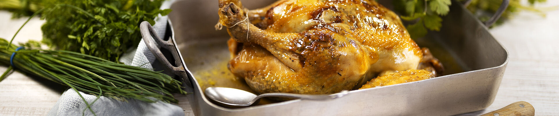 Poulet farci sous la peau