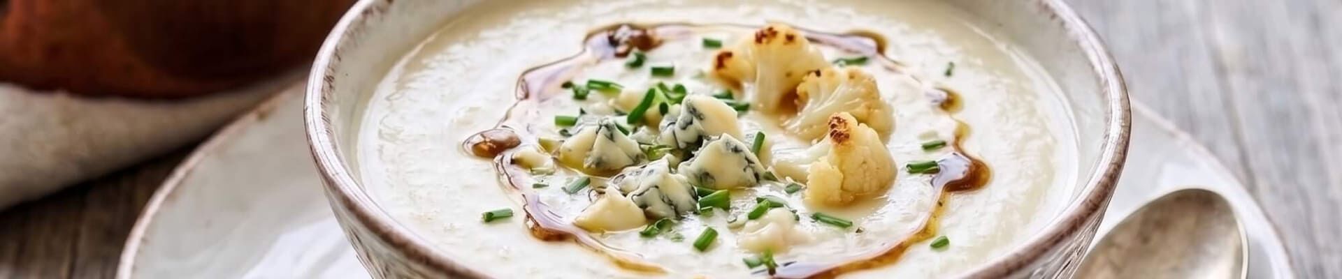 Velout&eacute; de chou-fleur au bleu d&rsquo;Auvergne