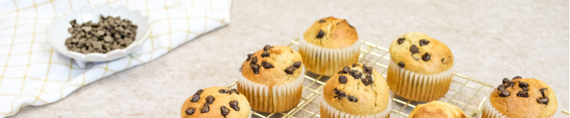 Muffins banane et p&eacute;pites de chocolat