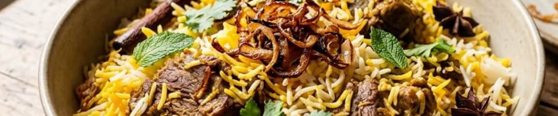Biryani &agrave; l&rsquo;agneau