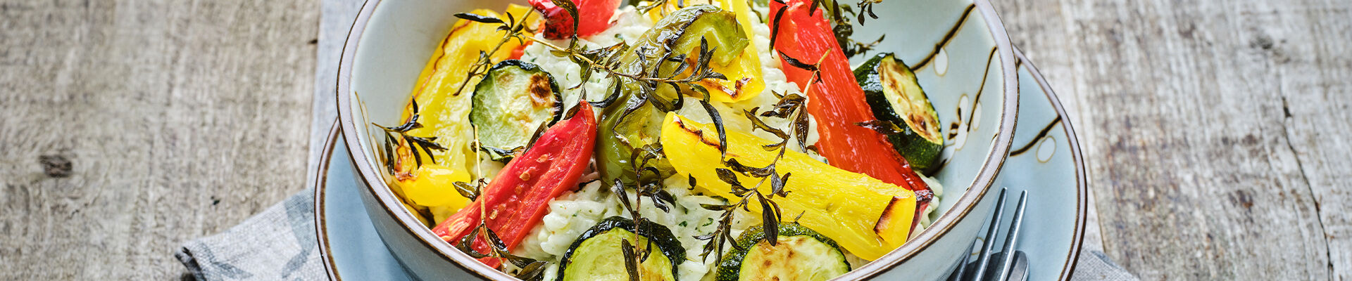 Risotto aux l&eacute;gumes grill&eacute;s