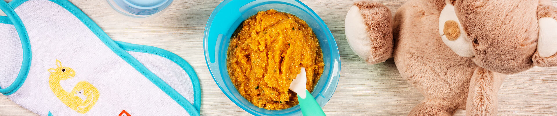 Pur&eacute;e d'aubergine patate douce
