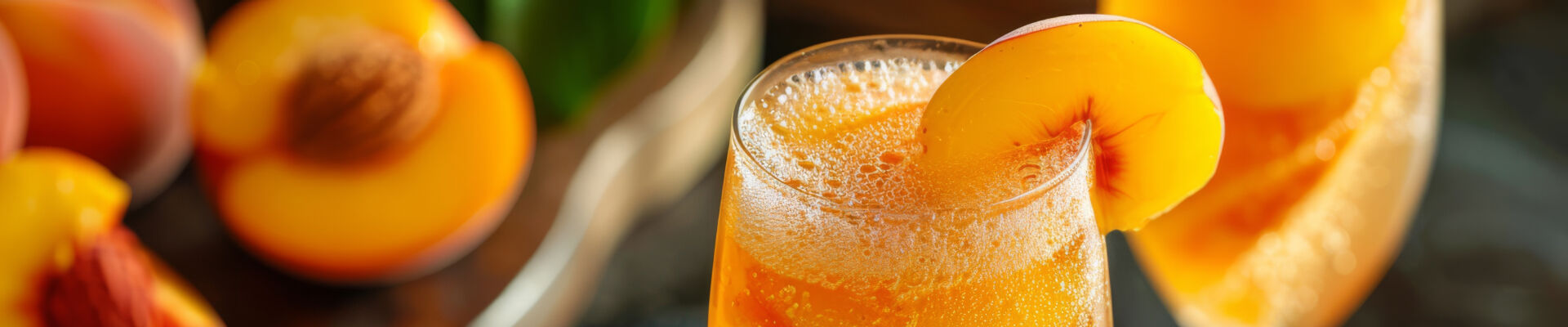 Cocktail peach collins