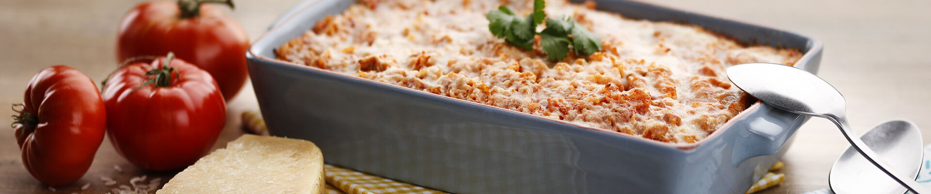 Gratin de riz au thon et &agrave; la tomate