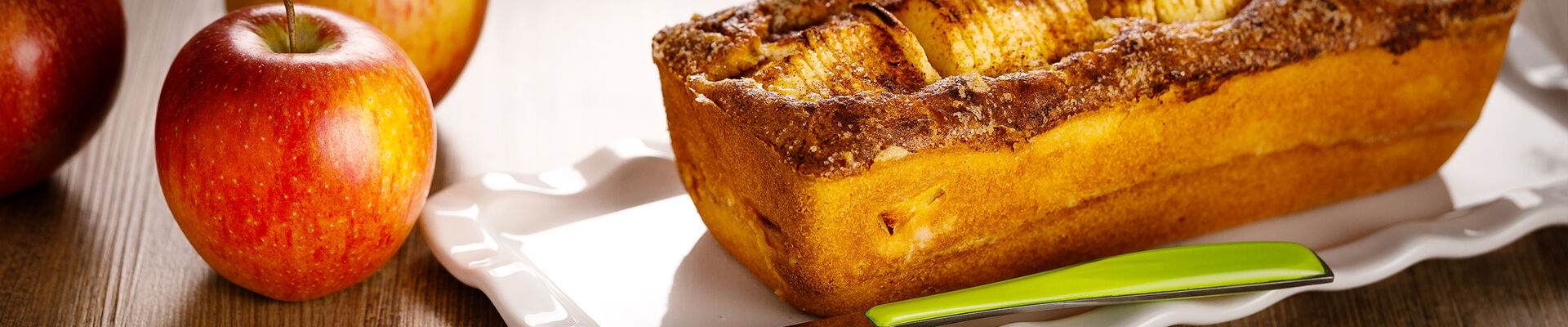Cake aux pommes debout