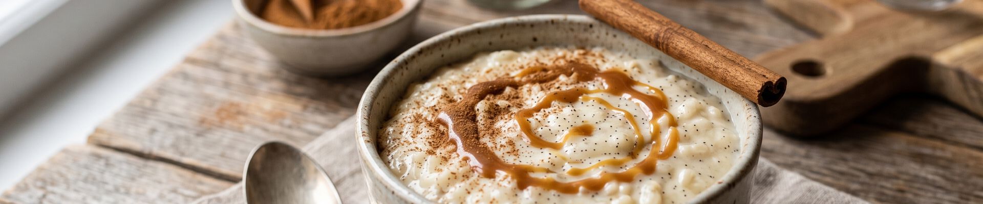 Riz au lait cannelle vanille