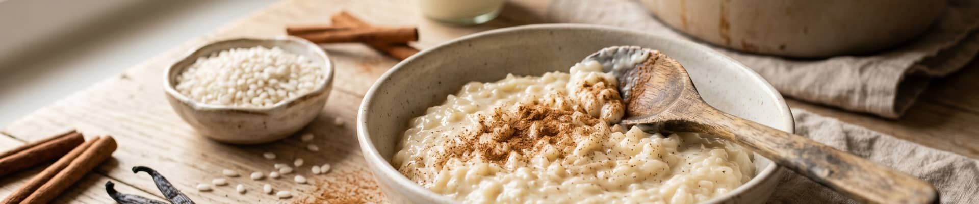 Riz au lait cannelle vanille