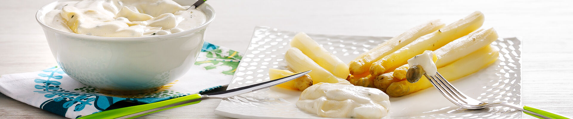 Asperge mayonnaise mousseline