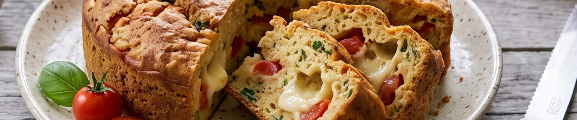 Cake &agrave; la tomate et &agrave; la mozzarella