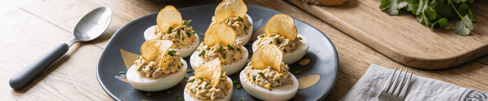 Barquettes aux &oelig;ufs et au thon