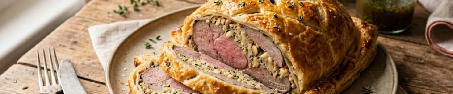 &Eacute;paule d&rsquo;agneau farcie en cro&ucirc;te