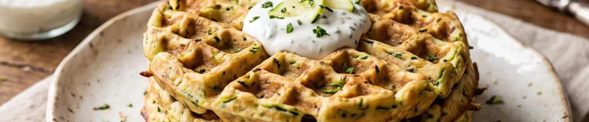 Gaufres &agrave; la courgette