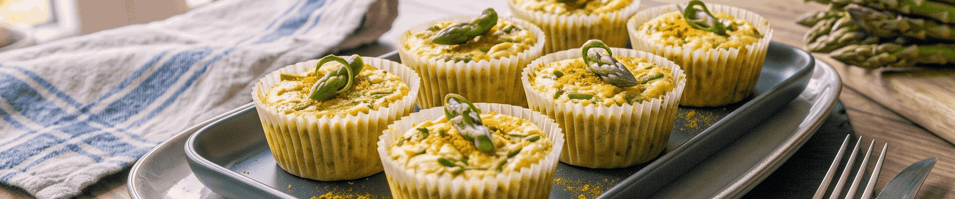 Flans d&rsquo;asperge au curry